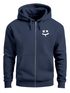 Herren Sweatjacke mit Kapuze Print Drippy Smile Zip-Hoodie Männer Fashion Streetstyle Neverless®preview