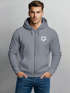 Herren Sweatjacke mit Kapuze Print Drippy Smile Zip-Hoodie Männer Fashion Streetstyle Neverless®preview