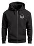Herren Sweatjacke mit Kapuze Wandern Berge Logo Motiv Zip Hoodie Männer Outdoor Fashion Neverless®preview