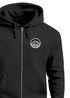 Herren Sweatjacke mit Kapuze Wandern Berge Logo Motiv Zip Hoodie Männer Outdoor Fashion Neverless®preview