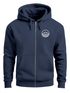 Herren Sweatjacke mit Kapuze Wandern Berge Logo Motiv Zip Hoodie Männer Outdoor Fashion Neverless®preview