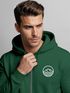 Herren Sweatjacke mit Kapuze Wandern Berge Logo Motiv Zip Hoodie Männer Outdoor Fashion Neverless®preview