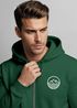 Herren Sweatjacke mit Kapuze Wandern Berge Logo Motiv Zip Hoodie Männer Outdoor Fashion Neverless®preview