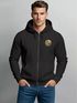 Herren Sweatjacke Outdoor Backprint Retro Logo Abstrakt Zipjacke Zip-Hoodie Männer Fashion Streetstyle Neverless®preview