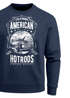 Herren Sweatshirt American Hotrods Retro Vintage Rundhals-Pullover Neverless®preview