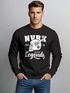 Herren Sweatshirt Biker Racer Shirt Helmet Wings Motorradhelm Flügel Skull Legends Rundhals-Pullover Neverless®preview