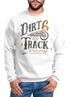 Herren Sweatshirt Dirt Track Biker Retro Vintage Rundhals-Pullover Neverless®preview