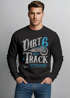 Herren Sweatshirt Dirt Track Biker Retro Vintage Rundhals-Pullover Neverless®preview