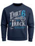 Herren Sweatshirt Dirt Track Biker Retro Vintage Rundhals-Pullover Neverless®preview