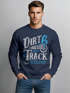 Herren Sweatshirt Dirt Track Biker Retro Vintage Rundhals-Pullover Neverless®preview