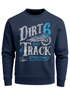 Herren Sweatshirt Dirt Track Biker Retro Vintage Rundhals-Pullover Neverless®preview