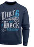 Herren Sweatshirt Dirt Track Biker Retro Vintage Rundhals-Pullover Neverless®preview