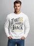 Herren Sweatshirt Dirt Track Biker Retro Vintage Rundhals-Pullover Neverless®preview
