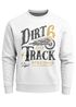 Herren Sweatshirt Dirt Track Biker Retro Vintage Rundhals-Pullover Neverless®preview