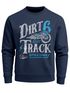 Herren Sweatshirt Dirt Track Biker Retro Vintage Rundhals-Pullover Neverless®preview