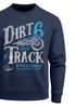 Herren Sweatshirt Dirt Track Biker Retro Vintage Rundhals-Pullover Neverless®preview