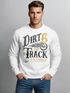 Herren Sweatshirt Dirt Track Biker Retro Vintage Rundhals-Pullover Neverless®preview