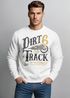 Herren Sweatshirt Dirt Track Biker Retro Vintage Rundhals-Pullover Neverless®preview