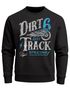Herren Sweatshirt Dirt Track Biker Retro Vintage Rundhals-Pullover Neverless®preview