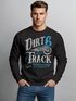 Herren Sweatshirt Dirt Track Biker Retro Vintage Rundhals-Pullover Neverless®preview