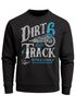 Herren Sweatshirt Dirt Track Biker Retro Vintage Rundhals-Pullover Neverless®preview