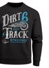 Herren Sweatshirt Dirt Track Biker Retro Vintage Rundhals-Pullover Neverless®preview