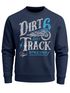 Herren Sweatshirt Dirt Track Biker Retro Vintage Rundhals-Pullover Neverless®preview