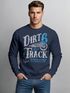 Herren Sweatshirt Dirt Track Biker Retro Vintage Rundhals-Pullover Neverless®preview