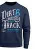 Herren Sweatshirt Dirt Track Biker Retro Vintage Rundhals-Pullover Neverless®preview