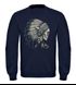 Herren Sweatshirt Indianer Häuptling Federn Totenkopf Skull Feather Neverless®preview