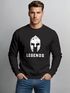 Herren Sweatshirt Legends Sparta Spartaner Helm Pullover Rundhalspullover Männer Neverless®preview