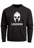Herren Sweatshirt Legends Sparta Spartaner Helm Pullover Rundhalspullover Männer Neverless®preview