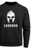 Herren Sweatshirt Legends Sparta Spartaner Helm Pullover Rundhalspullover Männer Neverless®preview