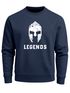 Herren Sweatshirt Legends Sparta Spartaner Helm Pullover Rundhalspullover Männer Neverless®preview