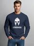 Herren Sweatshirt Legends Sparta Spartaner Helm Pullover Rundhalspullover Männer Neverless®preview