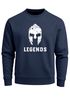 Herren Sweatshirt Legends Sparta Spartaner Helm Pullover Rundhalspullover Männer Neverless®preview