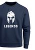 Herren Sweatshirt Legends Sparta Spartaner Helm Pullover Rundhalspullover Männer Neverless®preview
