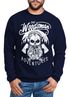 Herren Sweatshirt Lumberjack Woodsman Hipster Bart Skull Totenkopf Pullover Männer Neverless®preview