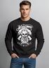 Herren Sweatshirt Lumberjack Woodsman Hipster Bart Skull Totenkopf Pullover Männer Neverless®preview
