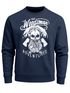 Herren Sweatshirt Lumberjack Woodsman Hipster Bart Skull Totenkopf Pullover Männer Neverless®preview