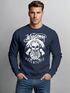 Herren Sweatshirt Lumberjack Woodsman Hipster Bart Skull Totenkopf Pullover Männer Neverless®preview