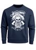 Herren Sweatshirt Lumberjack Woodsman Hipster Bart Skull Totenkopf Pullover Männer Neverless®preview