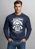 Herren Sweatshirt Lumberjack Woodsman Hipster Bart Skull Totenkopf Pullover Männer Neverless®preview