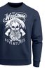 Herren Sweatshirt Lumberjack Woodsman Hipster Bart Skull Totenkopf Pullover Männer Neverless®preview