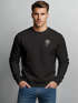 Herren Sweatshirt mit Logoprint Palme Regular Fit Neverless®preview