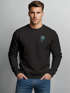 Herren Sweatshirt mit Logoprint Palme Regular Fit Neverless®preview