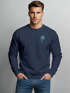 Herren Sweatshirt mit Logoprint Palme Regular Fit Neverless®preview