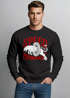Herren Sweatshirt Motorrad Biker Vintage Retro Rundhals-Pullover Neverless®preview