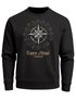 Herren Sweatshirt Pullover Kompass Windrose Navigator Segeln Rundhalspullover Neverless®preview