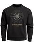 Herren Sweatshirt Pullover Kompass Windrose Navigator Segeln Rundhalspullover Neverless®preview